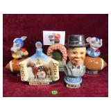 Various Vintage Jim Beam Themed Canisters