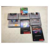 Super Nintendo Video Game Cartridges