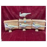 Wooden Bird Figures