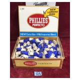Lot of Blue and White Whistles