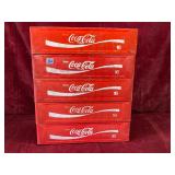 Lot of Plastic Coca-Cola Crates