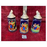 Vintage German Beer Steins