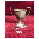 Sterling Silver Sugar Bowl and Tong