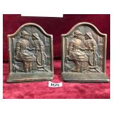 Antique 1928 Brass Book Ends