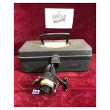 Tackle Box, Reel and Contents