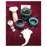 Vintage Porcelain & Glass Planters & Vases