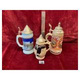 Vintage German Beer Steins