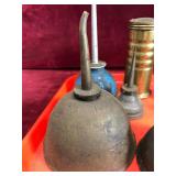 Various Antique Oil Cans