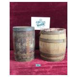 Antique Wooden Bucket and Barrell