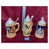 Vintage German Beer Steins