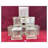 Vintage Clear Glass Blocks, 5 1/2'