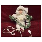 Sitting Porcelin Christmas Doll
