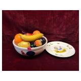Rooster Bowl and Plate