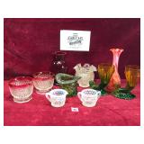 Vintage Pressed Glass Vases & More