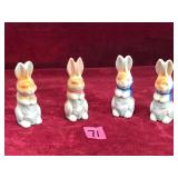 Vintage Porcelain Bunny Figures