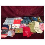 Assorted Bags and Fabric Wraps