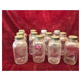 Lot of 2 Qt Canning Jars