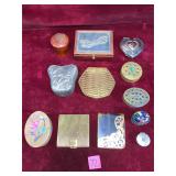 Vintage Trinket Boxes, Compacts & More