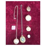 Various Vintage Necklace Lockets