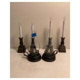 various Primitive Style Candles/Lanterns
