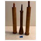 Wooden Primitive Spools made to Candle