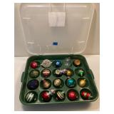 Vintage Glass Christmas Ornaments & More
