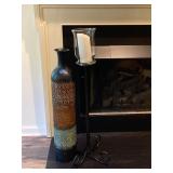 Decorative Metal Vase& Rod Iron Candelbra