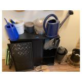 Cabinet with Gardening Accessories & More