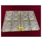 Metal Santa Candy Mold
