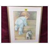 Framed Vintage Print