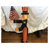 Uncle Sam Wooden Figure