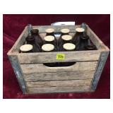 Schmalz Milk Bottles with Crate