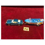 Corgi Toys Boat and Car