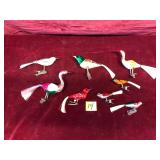 Vintage Mercury Glass, Clip-Ons