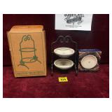 Longaberger Pie Stand Set