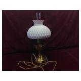 Lamp with Milk Glass Shade