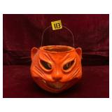 Paper Mache Halloween Cat Lantern
