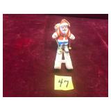 Vintage Skiing Santa Figure