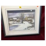 3D Winter Scene Print