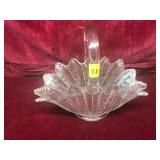 Vintage Feather/Fern Basket
