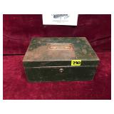 Metal Cash Box and Keys
