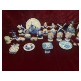 Collectable Delft Blue Style Figurines