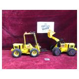 Tonka Forklift and Front End Loader Toys