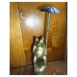 Metal Looking Frog Figure