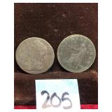 COIN:  French and Connecticut Coins