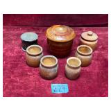 Vintage Wooden Crocks and More
