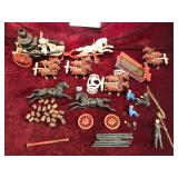 Various Vintage Cast Iron Toy Parts