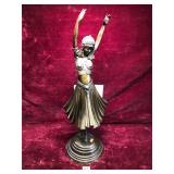 Art Deco Brass Dancing Figure