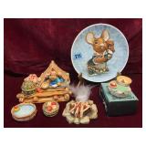 Pendelfin Camp Scene and Plate