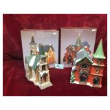 Hand Painted Porcelain Churches